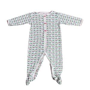 Carter’s Baby Girl Butterfly Footed Pajamas Size 9 Months